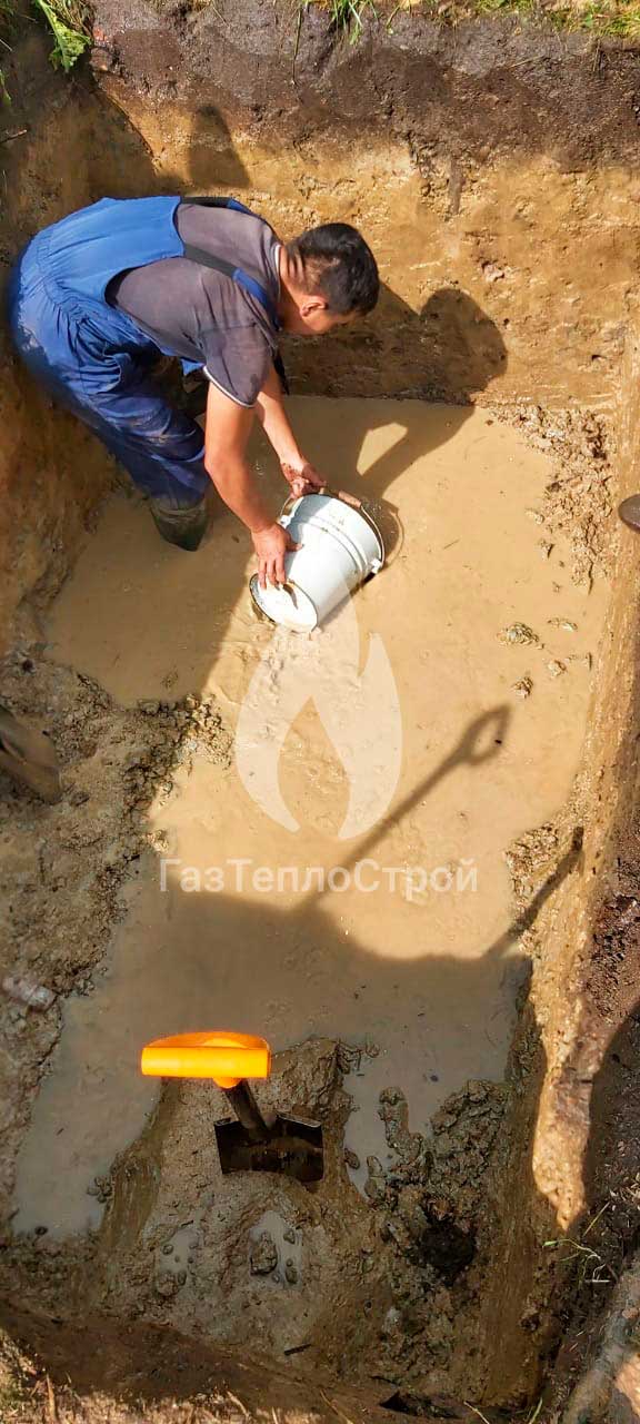 Фото процесса работы рабочей бригады